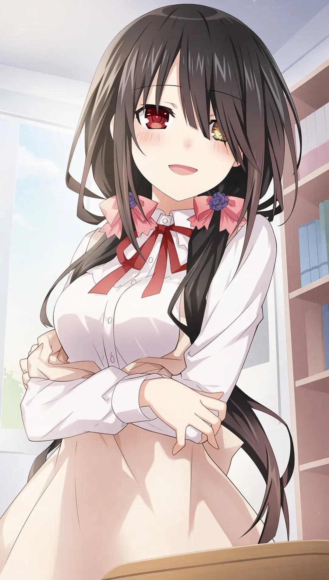 9张纯欲满满时崎狂三手机壁纸，兔女郎、睡衣，太色气了！！