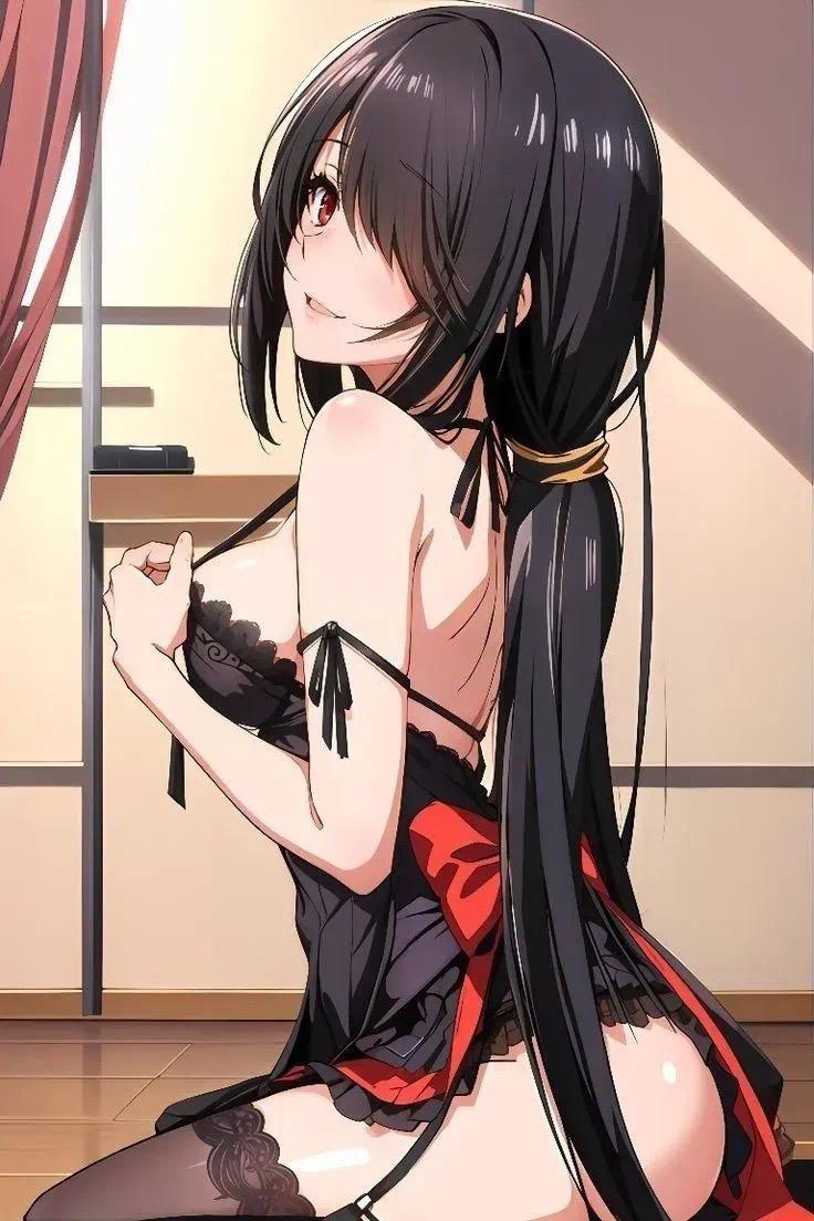 9张纯欲满满时崎狂三手机壁纸，兔女郎、睡衣，太色气了！！